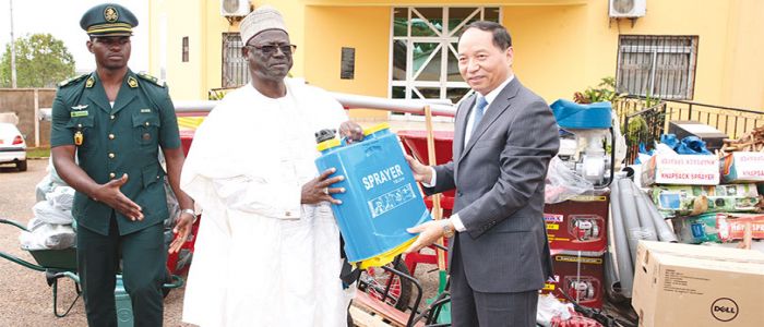 Ex-Servicemen, War Victims: China Donates Office, Agricultural Tools